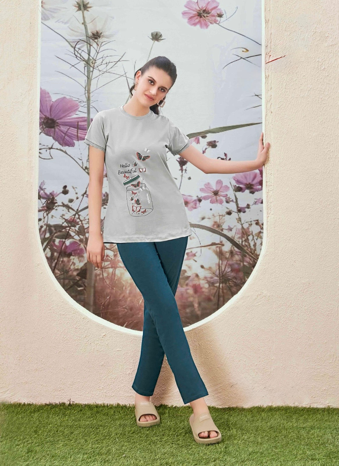 Lycra T-Shirt and Track Pants Set – Stretchable Activewear (M to 2XL)