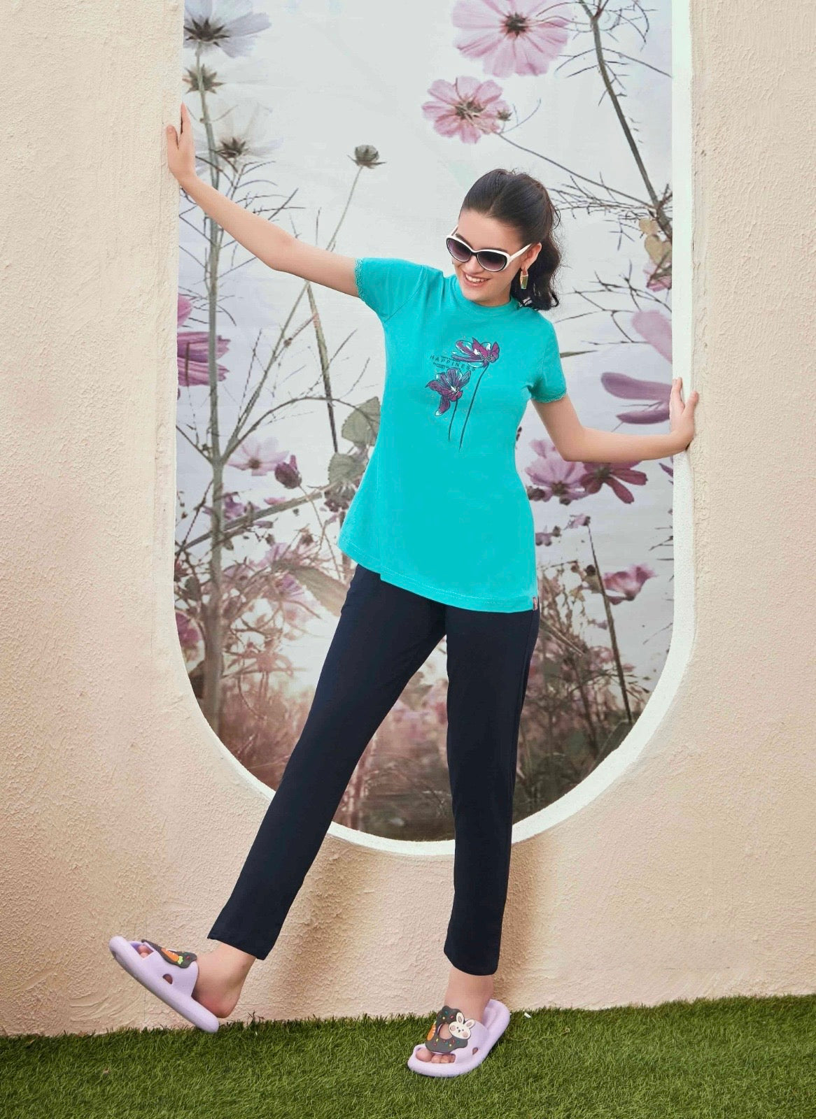 Lycra T-Shirt and Track Pants Set – Stretchable Activewear (M to 2XL)