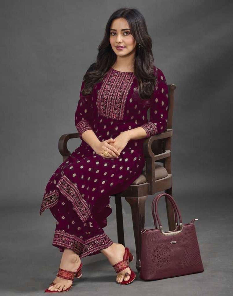Heavy Rayon Long Kurti with Palazzo Set for Women – Comfort Fit, M to XL Sizes