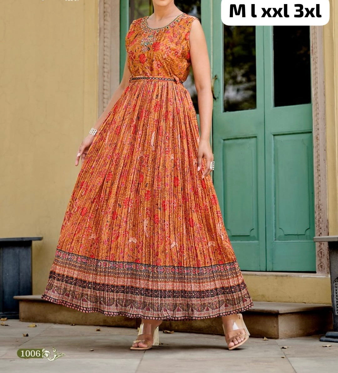 Ethereal Elegance Crystal Georgette Gowns