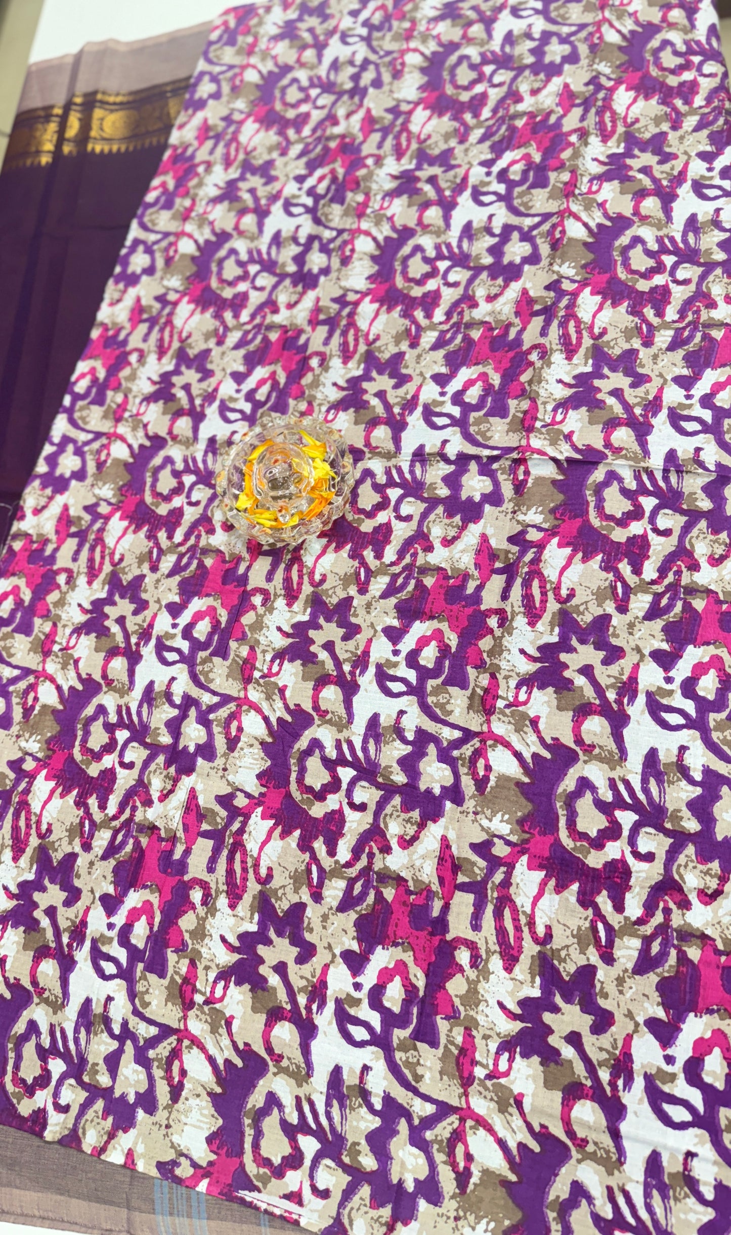 Chettinad Pure Cotton Saree with Zari Border – 80 Count, 20 Colours, 5.5m Length