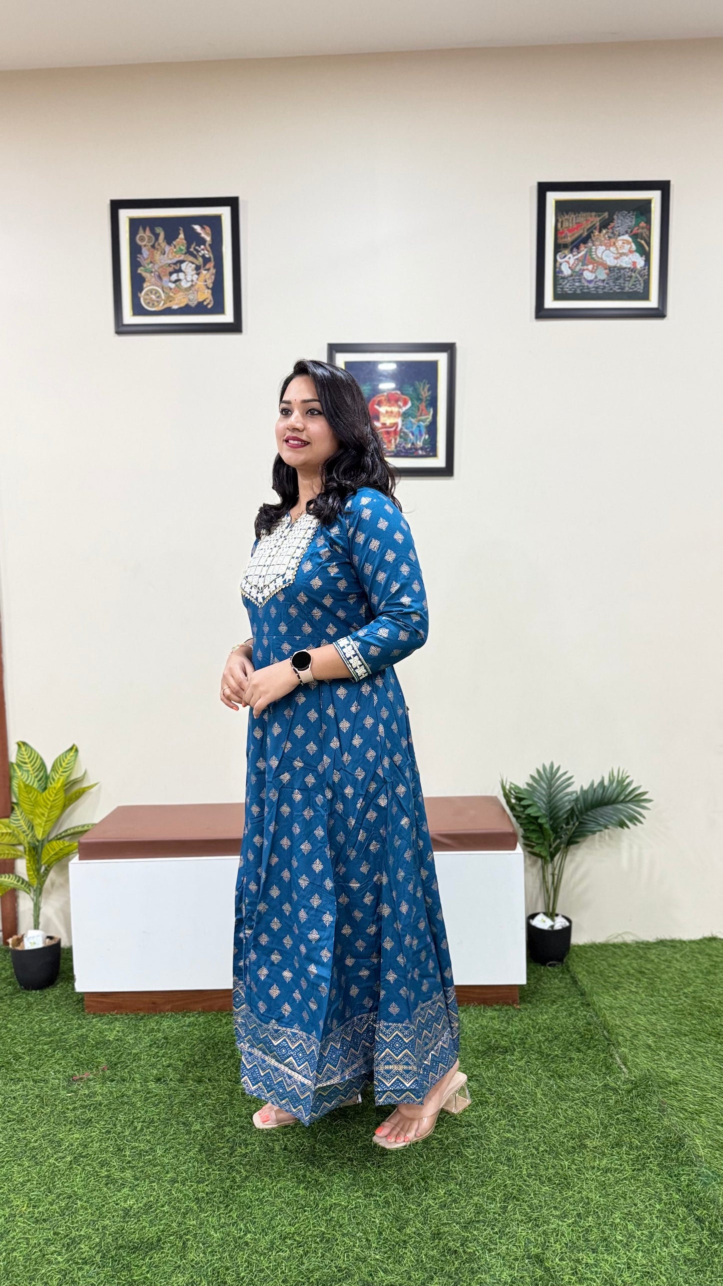 Sapphire Skyline Long Premium Gown