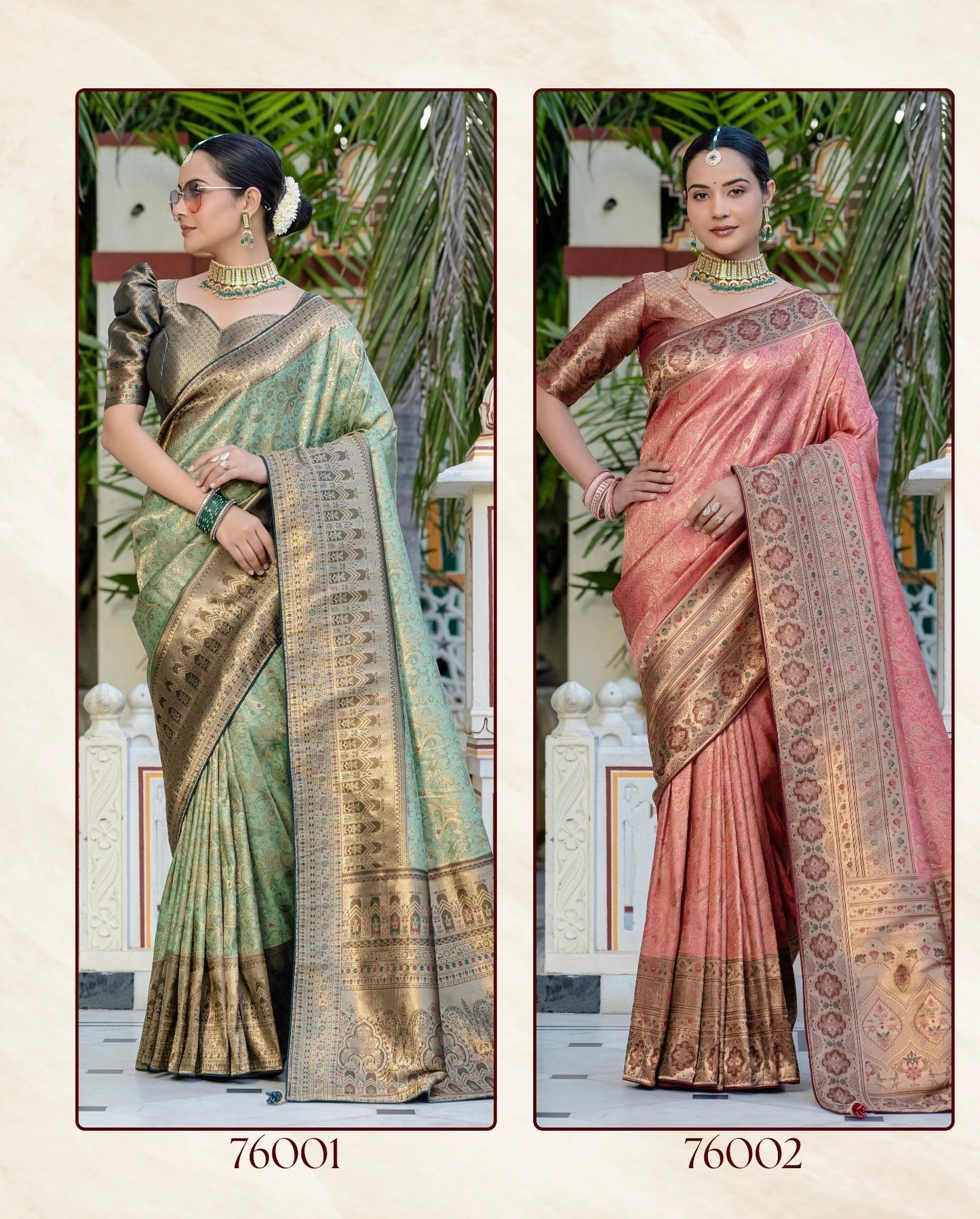 Pure Kanjivaram Silk Saree with Soft Zari & Meenakari Jaal Weaving – Wedding & Festive Wear