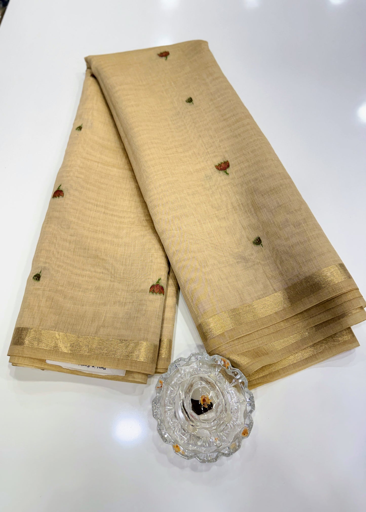 Munga Cotton Handloom Pichwai Saree for Women with Woven Border and Tassel Pallu – Soft Lightweight Traditional Wear