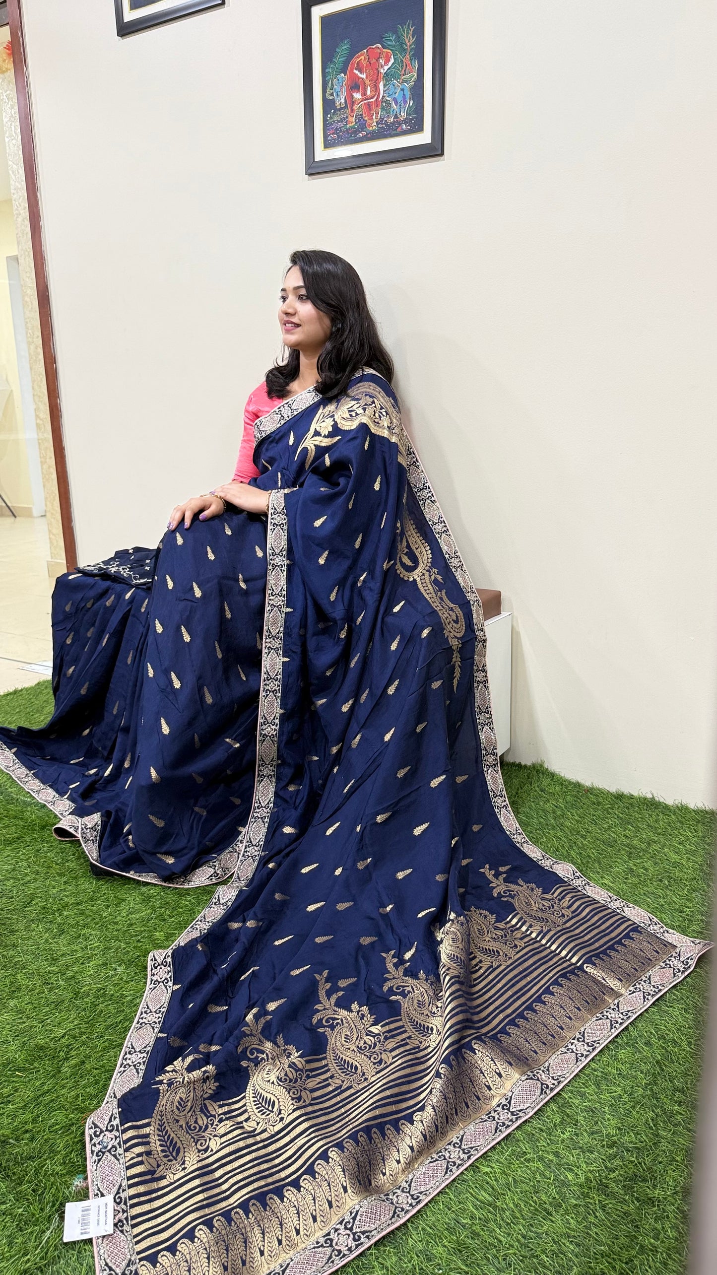 nirvani pure viscose silk saree for women – premium ethnic wear for festive occasions