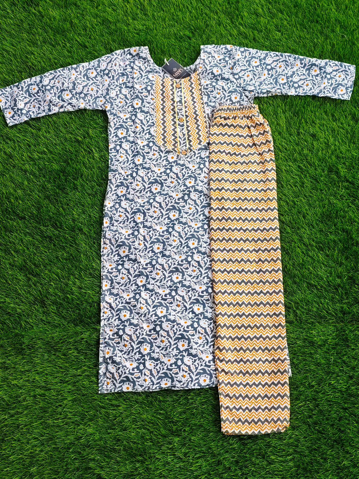 Summer Cotton Kurti Pant Set for Women with Vibrant Prints and Relaxed Fit