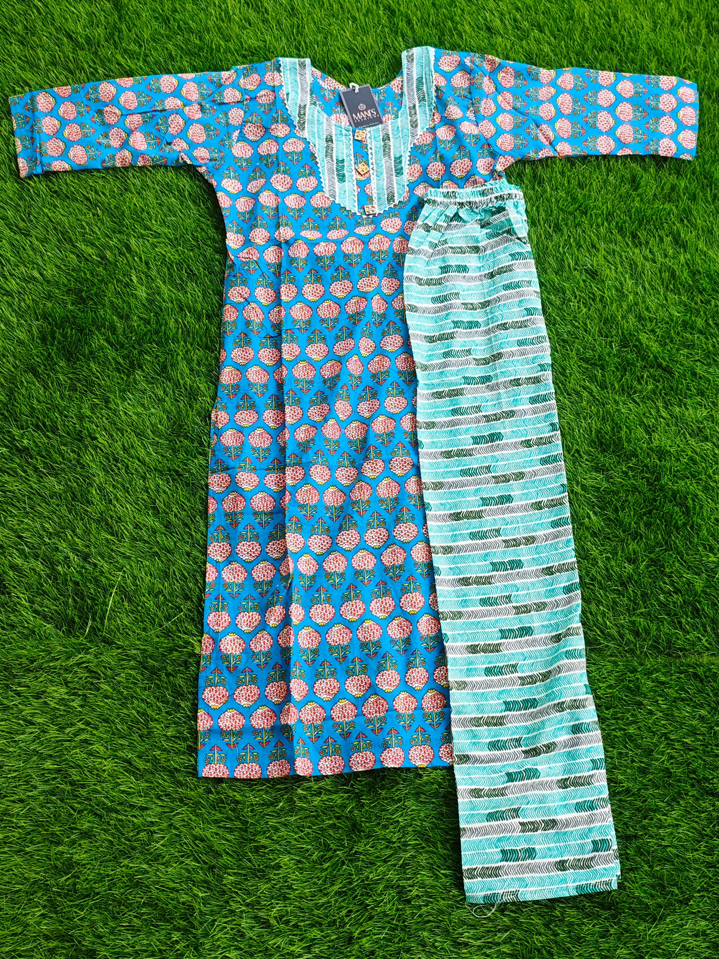 Summer Cotton Kurti Pant Set for Women with Vibrant Prints and Relaxed Fit