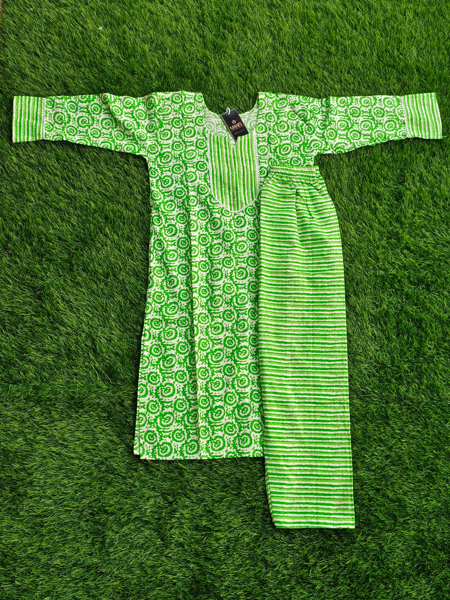 Summer Cotton Kurti Pant Set for Women with Vibrant Prints and Relaxed Fit