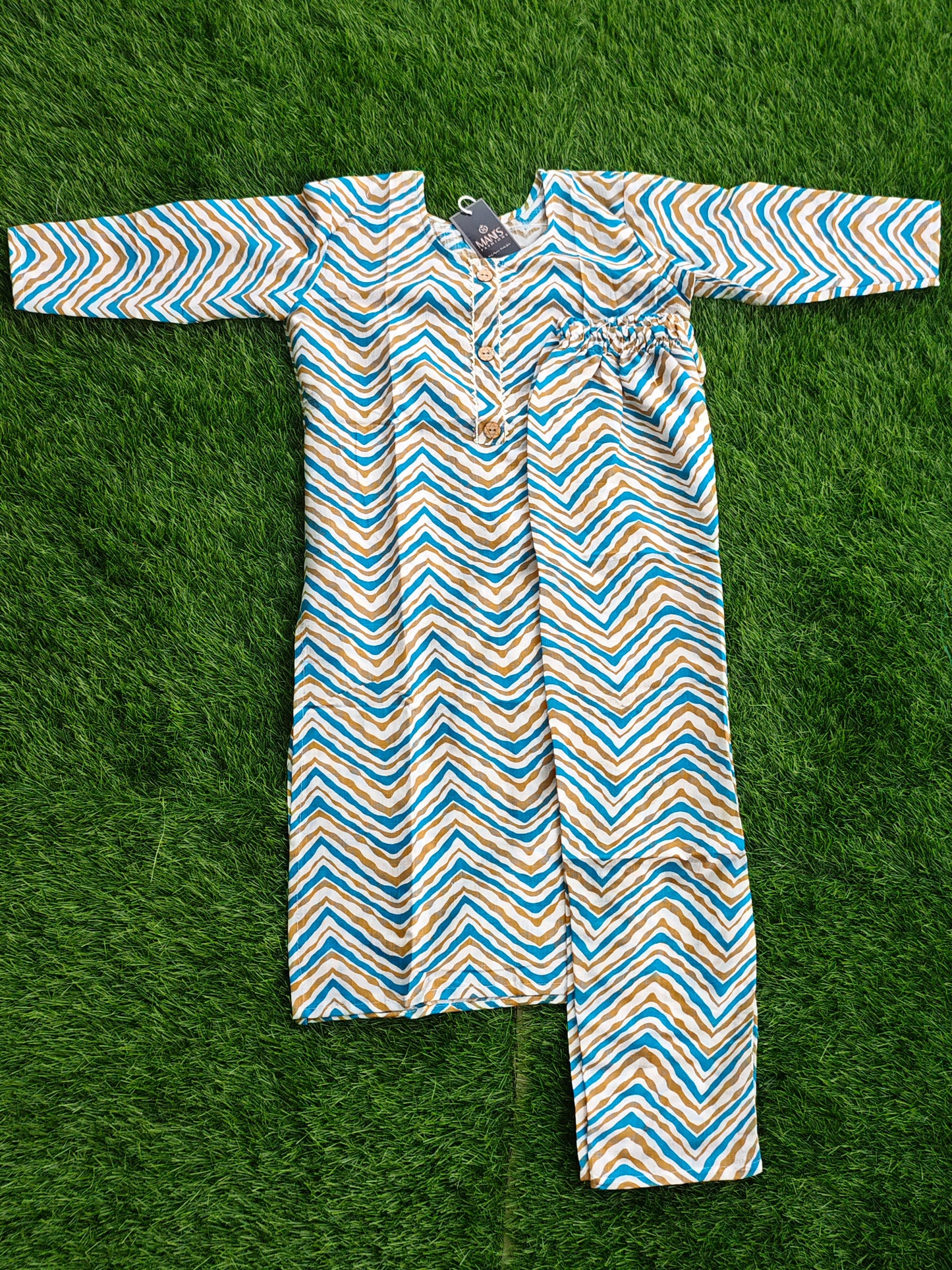 Summer Cotton Kurti Pant Set for Women with Vibrant Prints and Relaxed Fit