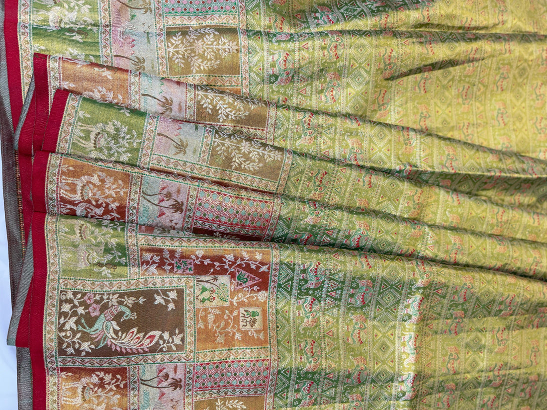 Strength and Spirituality in Silk: Elephant and Temple Motif Sarees