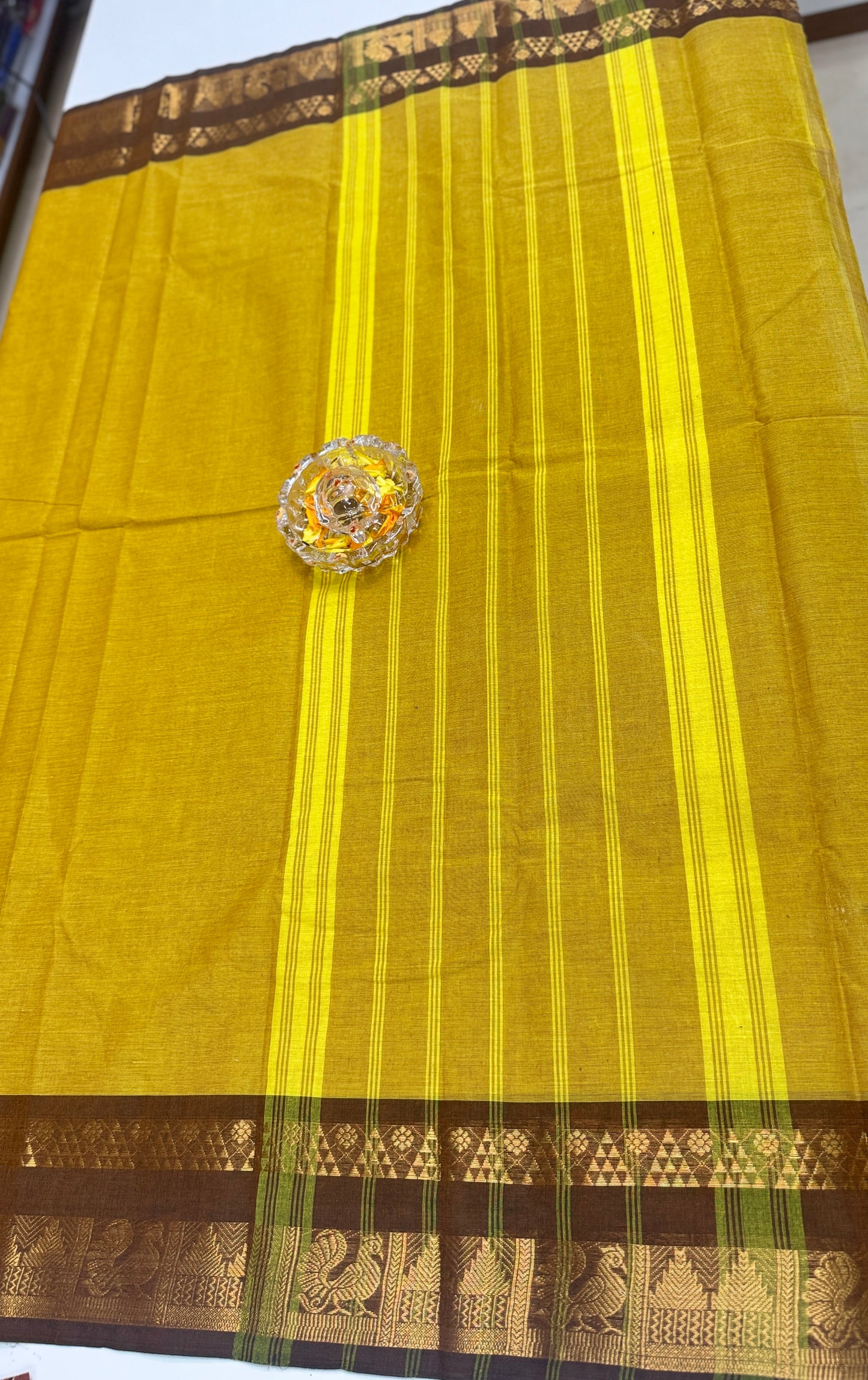 Chettinad Pure Cotton Saree with Zari Border – 80 Count, 20 Colours, 5.5m Length