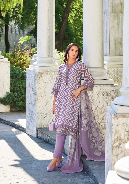 Pure Linen Kurti Pant Set with Zari Digital Print Dupatta – Pakistani Style Women’s Ethnic Wear