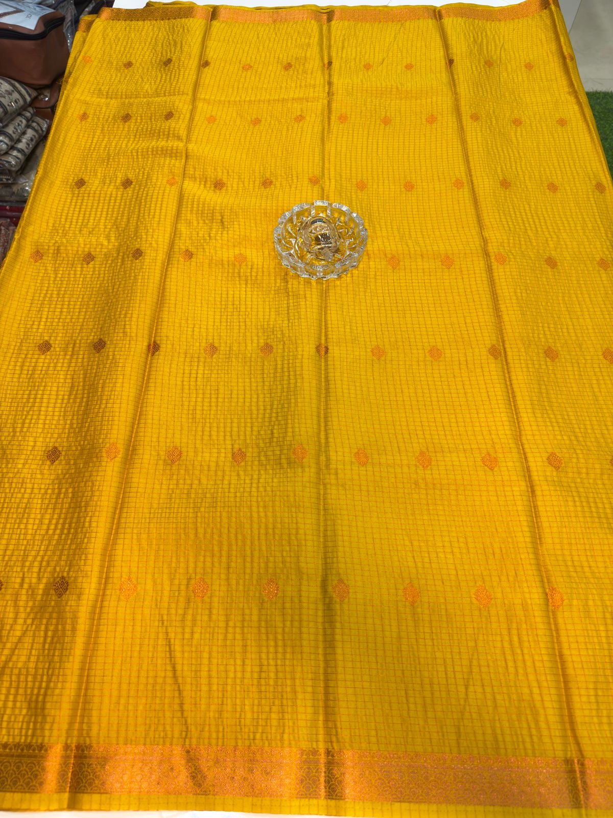 Mangalagiri Semi Pattu Saree with Blouse Piece for Women