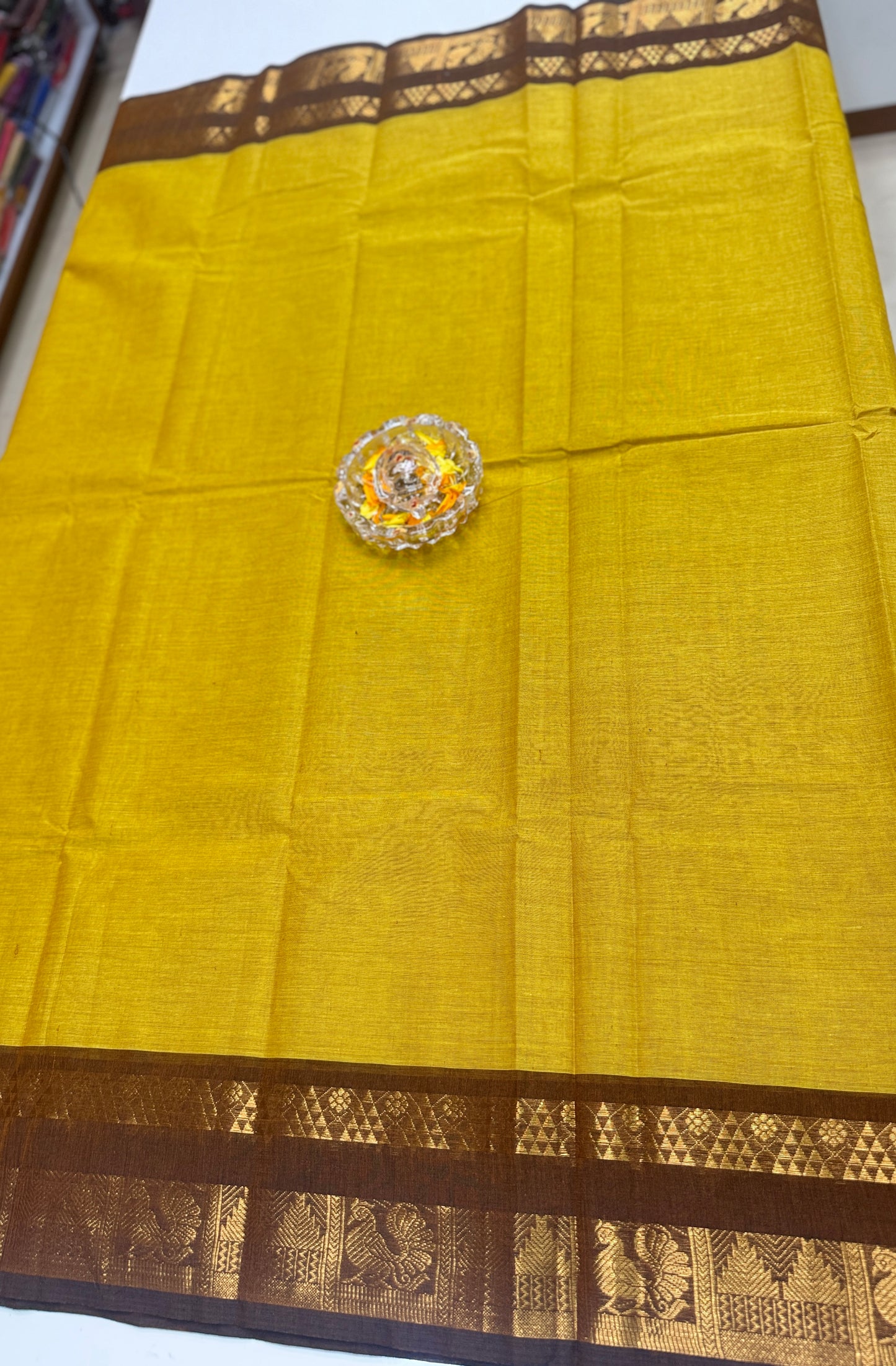 Chettinad Pure Cotton Saree with Zari Border – 80 Count, 20 Colours, 5.5m Length