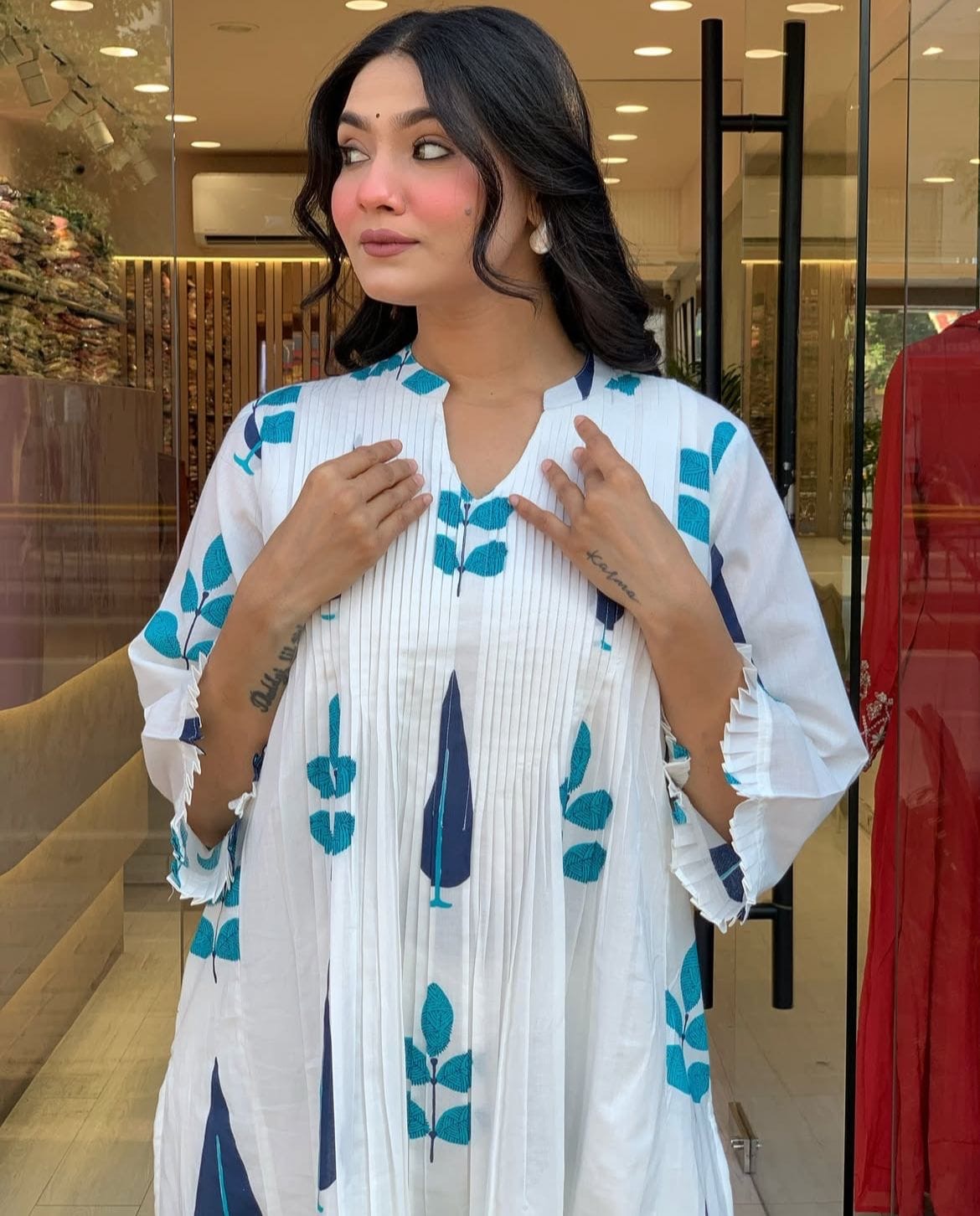 Cotton Kurti Pant Set for Women with Lining – Celebrity-Inspired Comfort Wear