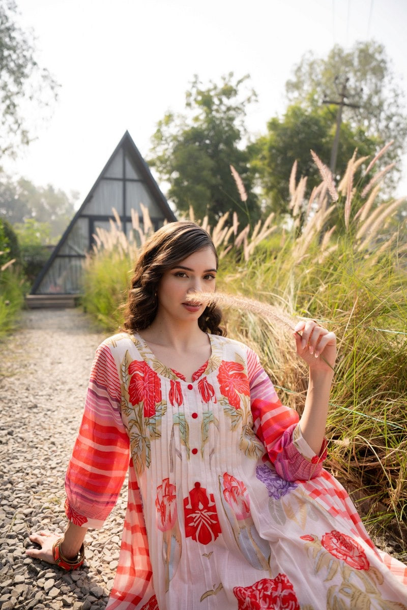 Pure Cotton Kurta Pant Set for Women – Lightweight Daily Wear