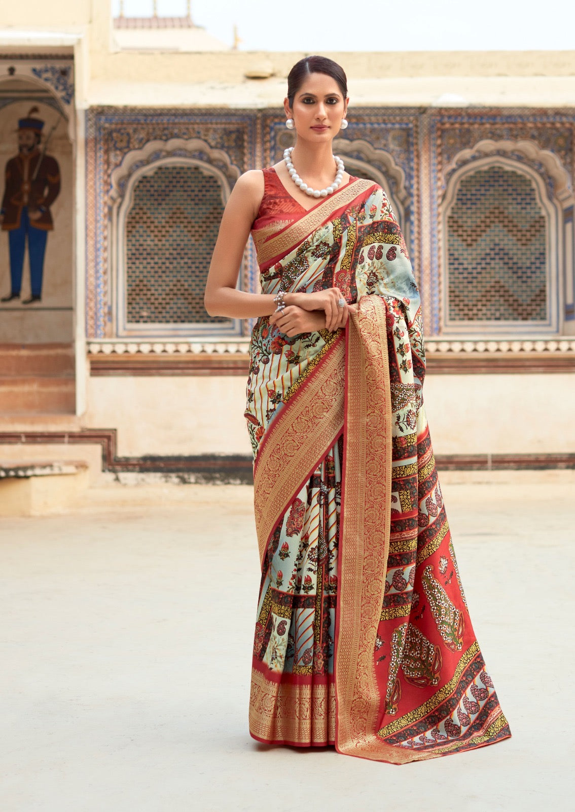 Dola Viscose Silk Saree with Exquisite Printed Design – Elegant Festive Wear for Women