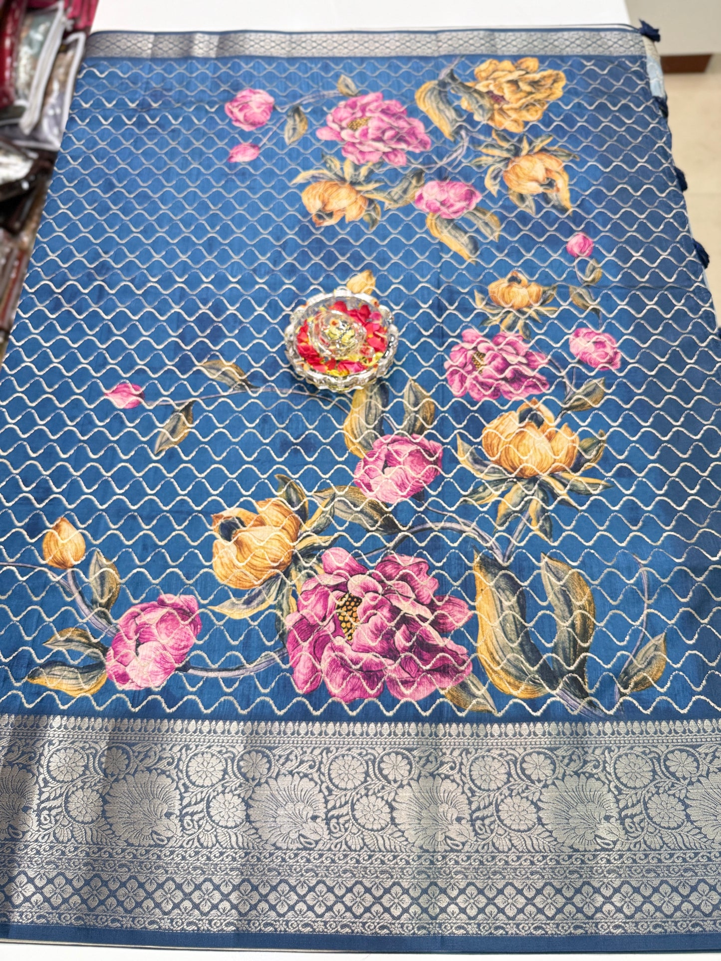 Kasargod-Style Silk Blend Saree with Zari Border and Rich Pallu – Festive Saree for Women