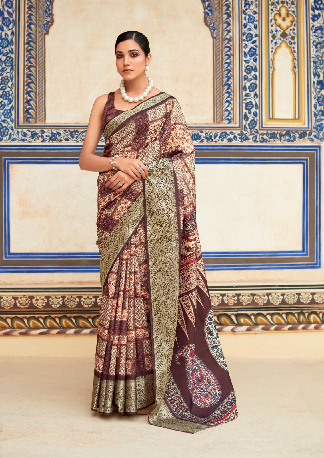 Dola Viscose Silk Saree with Exquisite Printed Design – Elegant Festive Wear for Women