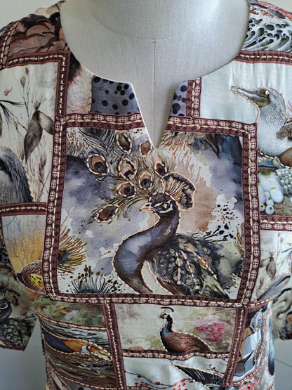 Dola Silk Kurta Set with Digital Print, Kantha and Sequin Work Viscose Cotton Pant – Ethnic Wear for Women (38 to 46)