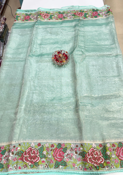 Pure Tissue Paithani Saree with Meenakari Zari Weaving and Silk Mark Certification