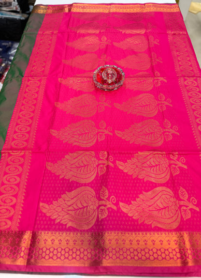 Soft Silk Sarees with Zari Work and Contrast Borders for Women – Festive and Traditional Wear