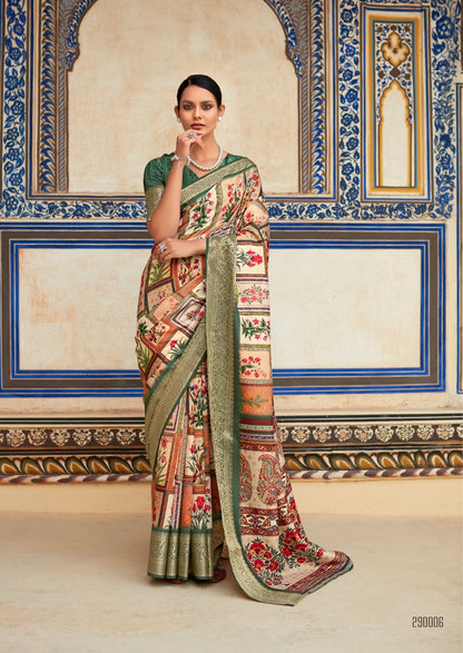 Dola Viscose Silk Saree with Exquisite Printed Design – Elegant Festive Wear for Women