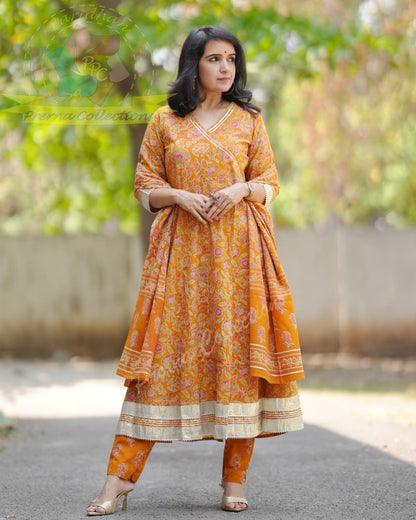 Gotta Work Anarkali Dress for Women – Elegant Ethnic Wear – Sizes 36 to 44 – Fully Stitched