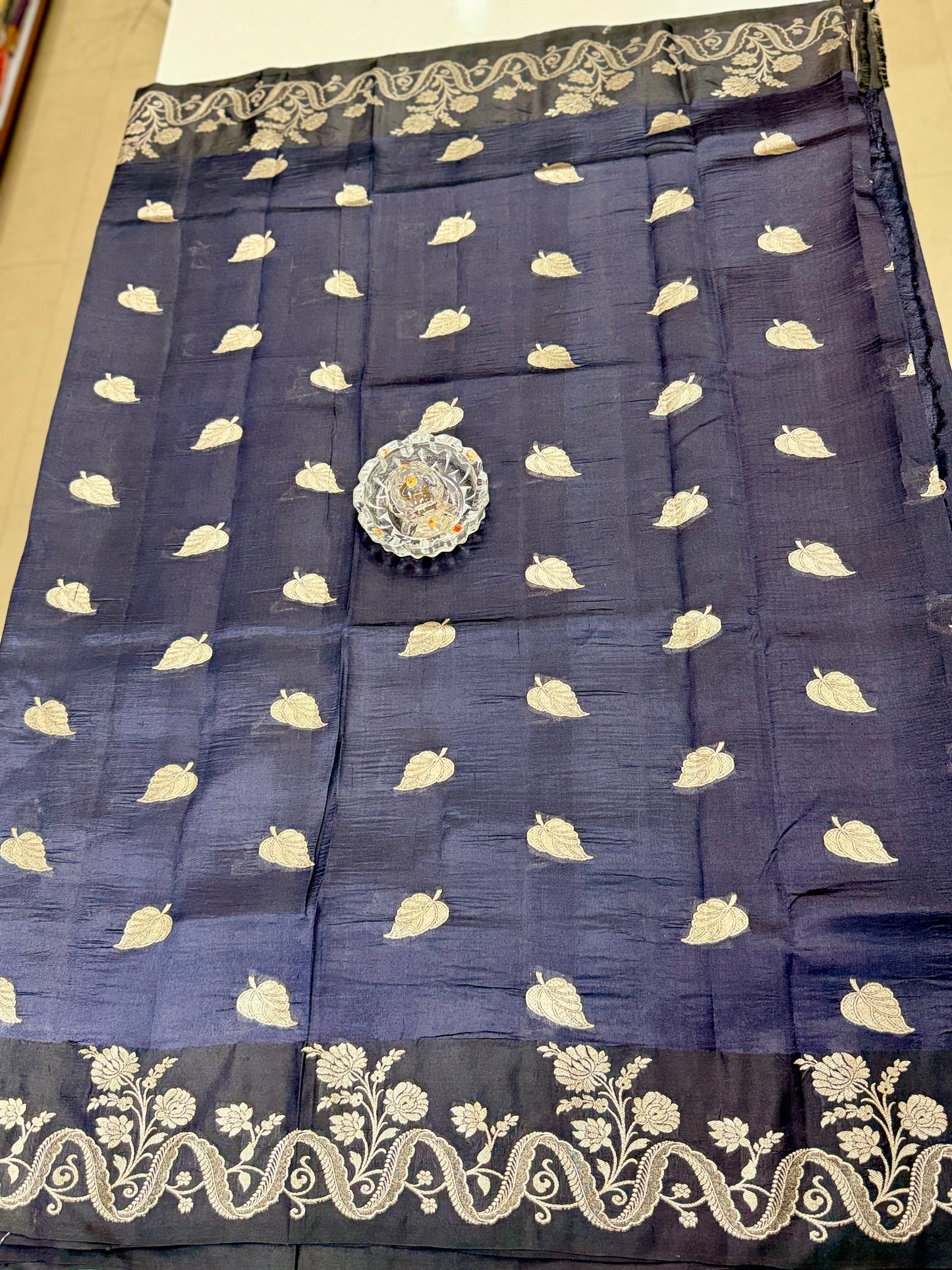 Pure Handloom Banarasi Raw Mango Silk Saree with Kaduwa Resham Zari and Silk Mark Certified Blouse