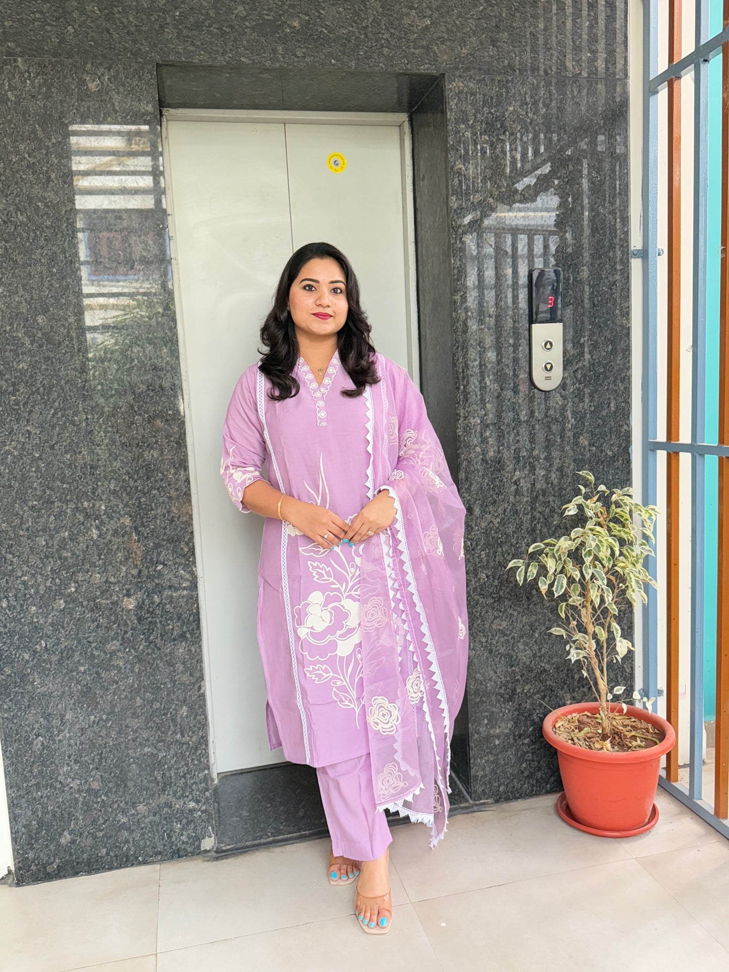 Modal Silk Kurta Pant Dupatta Set with Embroidery Work – Women’s Ethnic Wear (Sizes M–2XL)