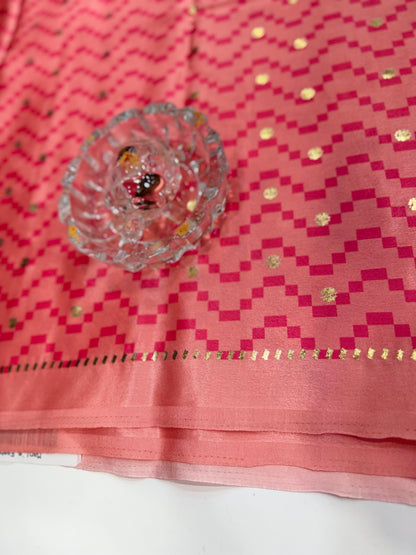 Japan satin saree for women with position print pallu and blouse, soft satin printed saree for festive and casual wear