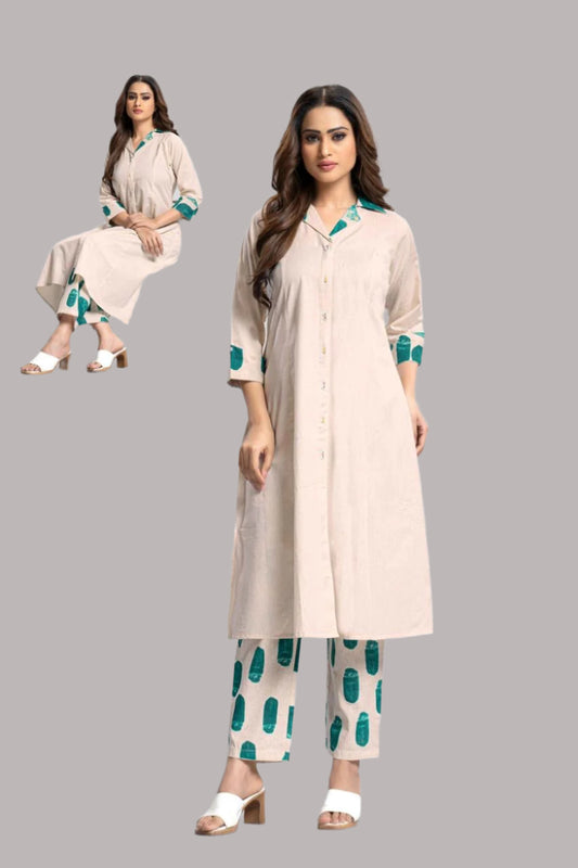 Cotton Flex Printed and Plain Co-ord Set for Women – Casual Everyday Wear | M to XXL