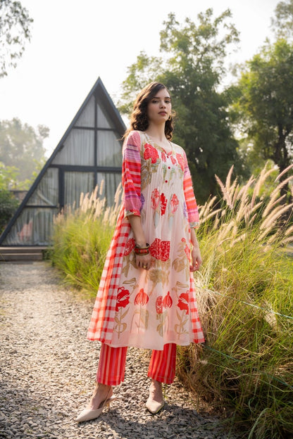 Pure Cotton Kurta Pant Set for Women – Lightweight Daily Wear