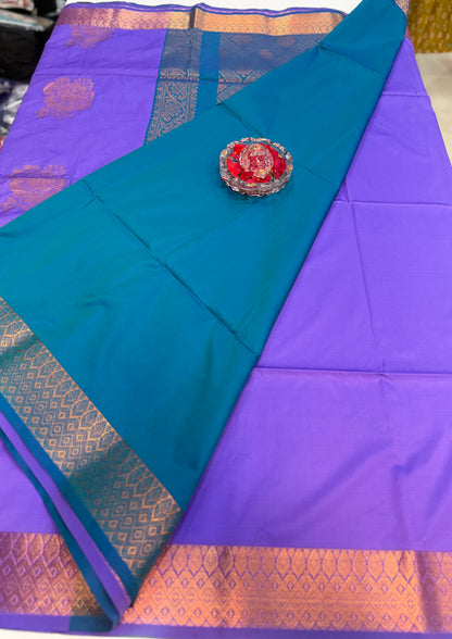 Soft Silk Sarees with Zari Work and Contrast Borders for Women – Festive and Traditional Wear