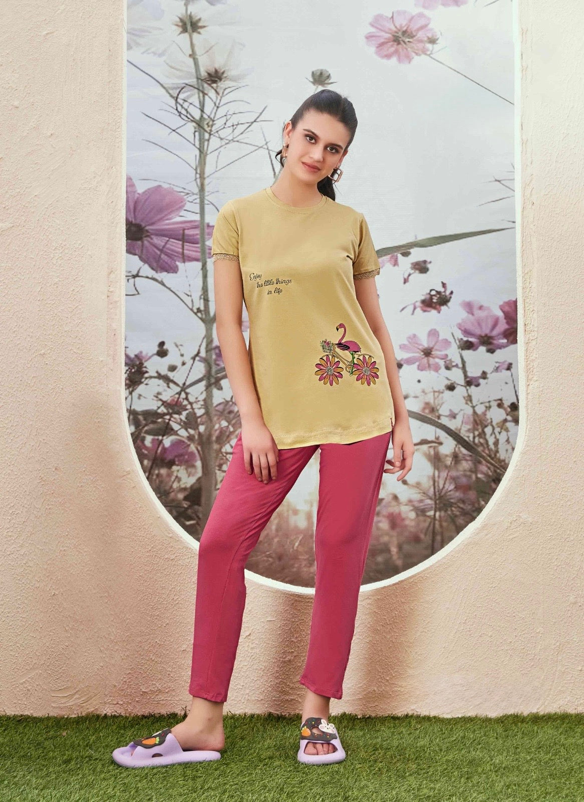 Lycra T-Shirt and Track Pants Set – Stretchable Activewear (M to 2XL)