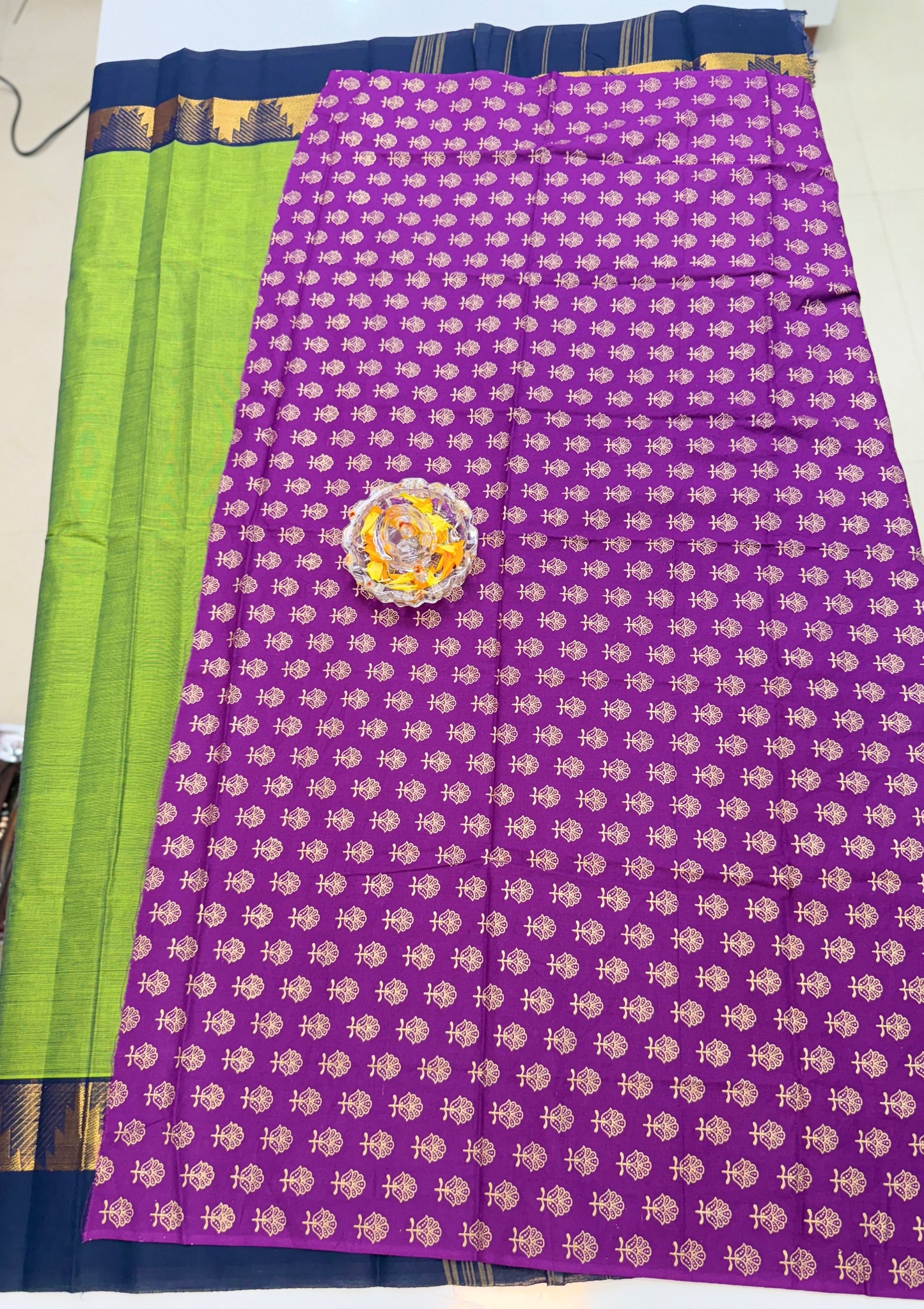 Chettinad Pure Cotton Saree with Zari Border – 80 Count, 20 Colours, 5.5m Length