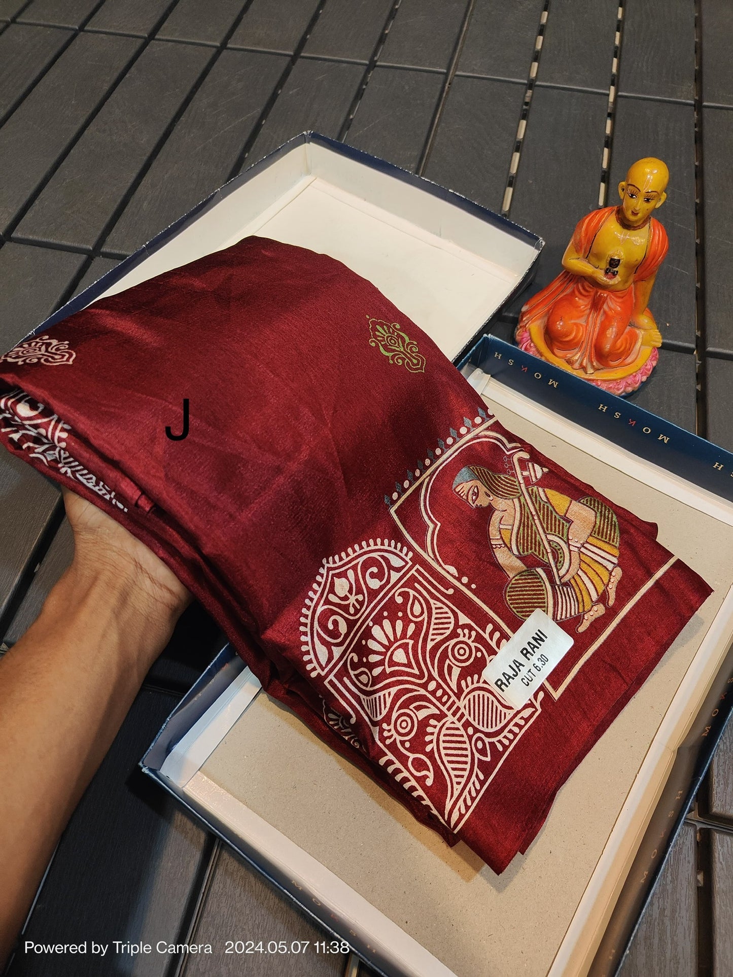 Semi Tussar Silk Saree with Matching Blouse Piece – Elegant Festive and Party Wear