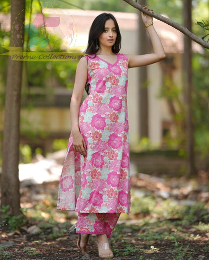 Elegant Kurti Pant Set for Women – Stylish Ethnic Wear for Daily or Festive Use – Sizes 36 to 44