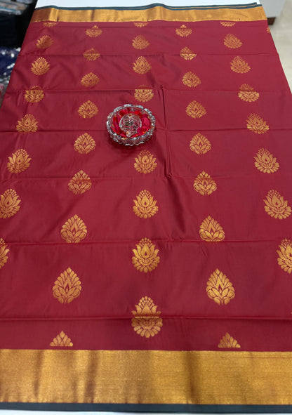 Kanchi Soft Silk Saree with Zari Weaving and Traditional Motifs – Wedding and Festive Wear