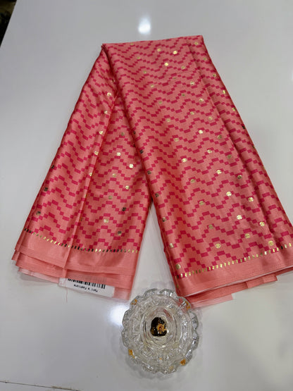 Japan satin saree for women with position print pallu and blouse, soft satin printed saree for festive and casual wear
