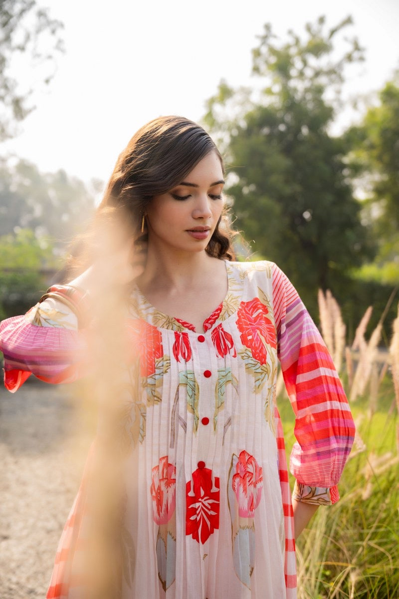 Pure Cotton Kurta Pant Set for Women – Lightweight Daily Wear