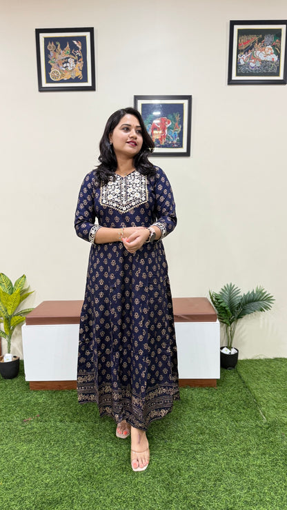 Sapphire Skyline Long Premium Gown