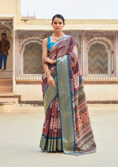 Dola Viscose Silk Saree with Exquisite Printed Design – Elegant Festive Wear for Women