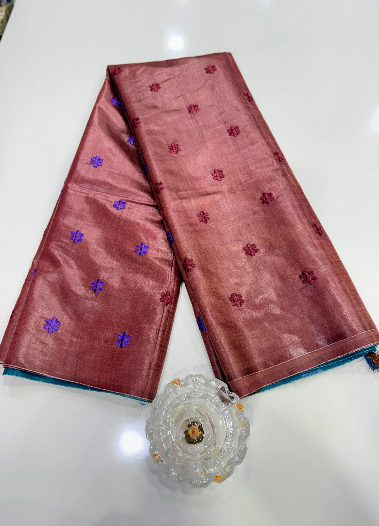 Pure Tussar Munga Silk Saree with Dolabadi Embroidery Work – Silk Mark Certified Handloom Saree