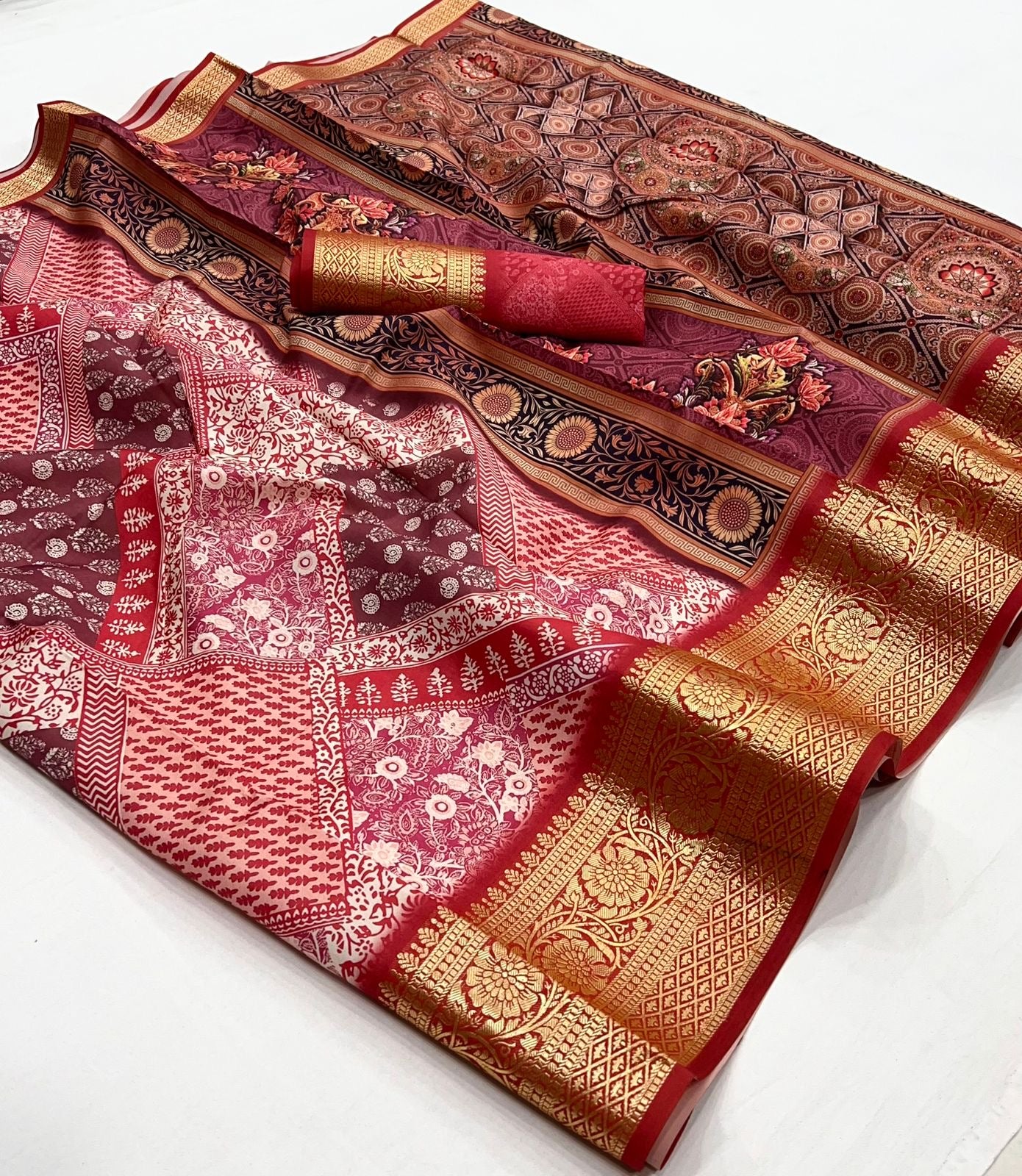 Dola Viscose Silk Saree with Exquisite Printed Design – Elegant Festive Wear for Women