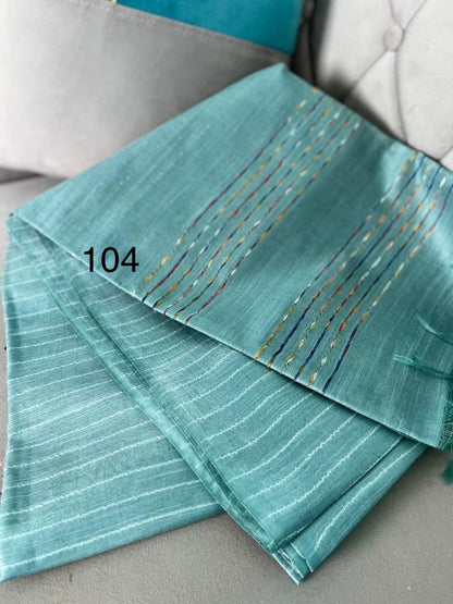 Kota Doria Stepal Saree with Lab Lab Design and Zari Border – Lightweight Festive Wear