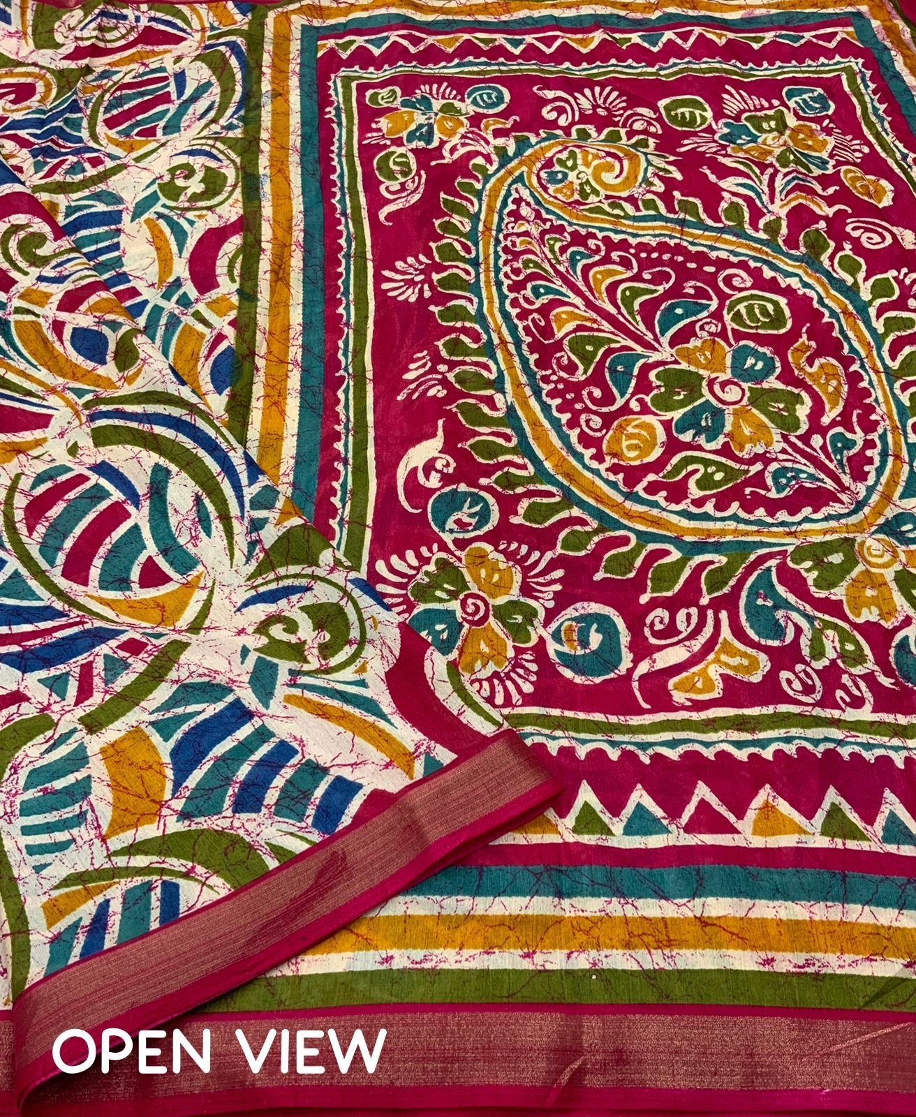 Cotton Crape Saree with Multicolor Fancy Print and Running Blouse – Lightweight Daily & Festive Wear