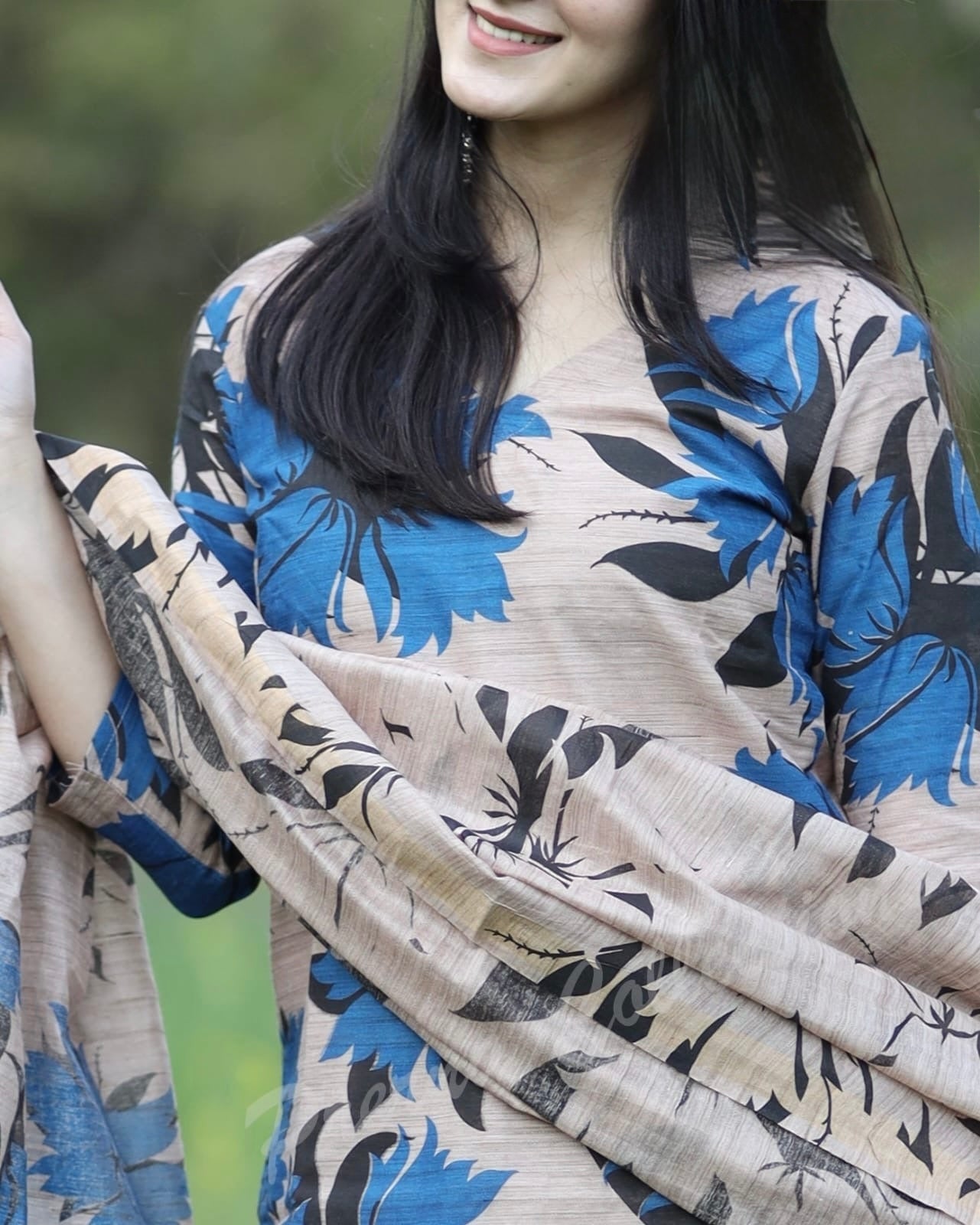 Cotton Silk Kurti Pant Dupatta Set for Women – Soft Lined Ethnic 3-Piece Ensemble – Sizes 36 to 44