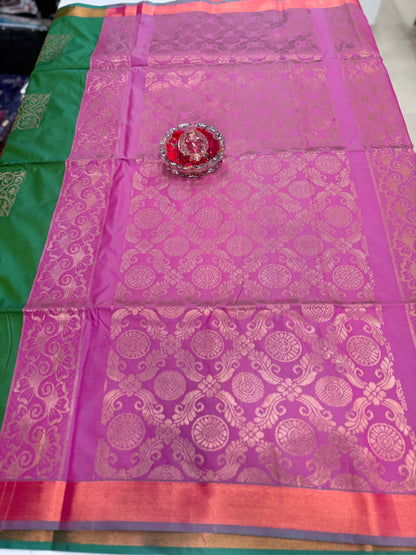 Soft Silk Sarees with Zari Work and Contrast Borders for Women – Festive and Traditional Wear