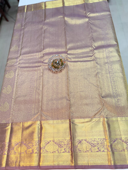 Pure Silk Handloom Saree with Zari Brocade Weaving – Festive & Bridal Collection